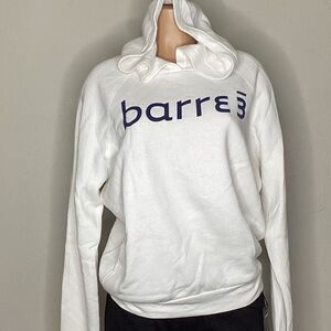 New. Barre 3 white hoodie. Small. Retails $65